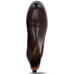 Legwork Men's Maroon Chelsea Boots image 3