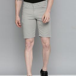 The Indian Garage Co Men Grey Slim Fit Chino Shorts-image-54