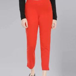 Dollar Missy Red Cotton Pants-picture-11