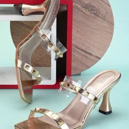 Pelle Albero Women's Gold Casual Stilettos-image-93