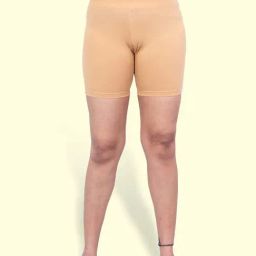 Kryptic Beige Cotton Slim Fit Shorts-image-77
