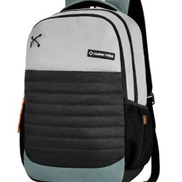 Nasher Miles Coding Grey & Black Color Block Laptop Backpack image 2