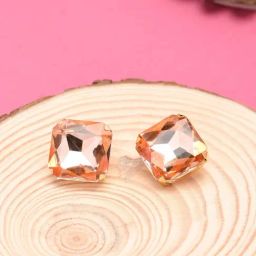 Zaveri Pearls Crystal Shine Garnet Stone Party Bling Contemporary Stud Earrings - ZPFK10200-image-45