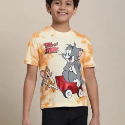 Kidsville Tom & Jerry Printed Multicolor Regular Fit T-Shirt For Boys-image-69