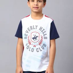 Beverly Hills Polo Club Kids White Printed T-Shirt-picture-44