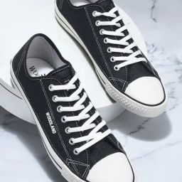 Woodland Men's Black Casual Sneakers-image-0