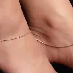 Zavya 92.5 Sterling Silver Anklet for Women (Pair of Anklets) in Rose Gold-Plating-image-62