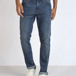 Lee Travis Blue Slim Fit Lightly Washed Jeans-picture-9