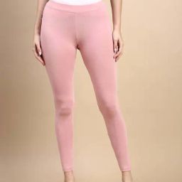 Kryptic Pink Cotton Skinny Fit Leggings-image-97