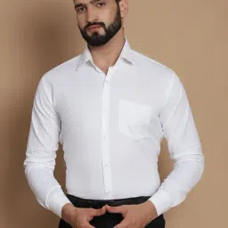 Tag 7 White Cotton Regular Fit Texture Shirt-image-33