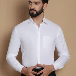 Tag 7 White Cotton Regular Fit Shirt-image-5