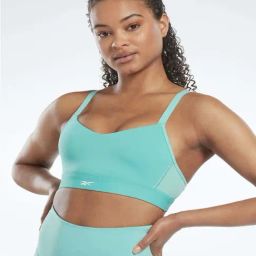 Reebok Green Plain Sports Bra-picture-8
