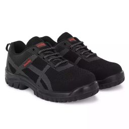 Kavacha Steel Toe Safety Shoes Knitted Fabric Low Ankle PU Sole Size UK 10 Black, S216-image-18