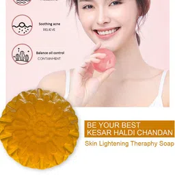 GROOVY Set Of 4 Kesar Antibacterial Soaps - 100 g Each image 3