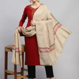 Monte Carlo Beige Printed Reversible Shawl-28