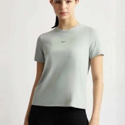 Reebok Grey Regular Fit Textured Sports T-Shirt-picture-14