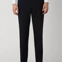 Van Heusen Navy Slim Fit Trousers-picture-7