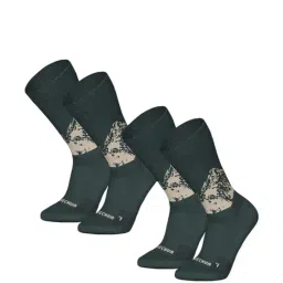 Quechua by Decathlon Green Blend Textured Socks Pack of 2 ( 8.5-11 - 43/46 )-image-30