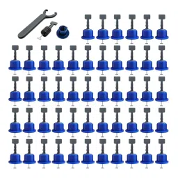 FLAMINGO ENTERPRISE Tile Leveling System Kit & Line Level 7.5 cm Length Non-Magnetic Blue (Pack of 50 Pcs)-picture-14