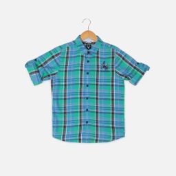Allen Solly Junior Multicolor Checks Full Sleeves Shirt-image-48