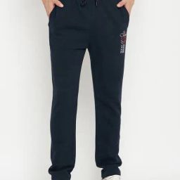 Cantabil Navy Regular Fit Trackpants-image-77