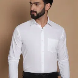 Tag 7 White Cotton Regular Fit Texture Shirt-image-29