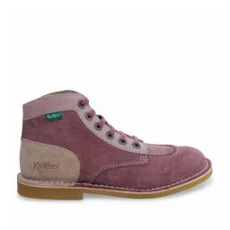 Kickers Women's LEGEND-IN Pink Beige Chukka Boots-image-3
