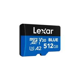 Lexar High-Performance microSDXC Memory Card 512 GB UHS-I with SD Adapter, BLUE image 2