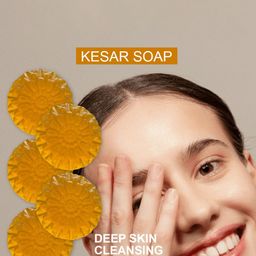 GROOVY Set Of 5 Kesar AntibacterialSoaps - 100 g Each image 2