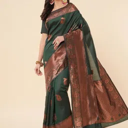 Quelea Woven Design Zari Pure Silk Banarasi Saree-image-88