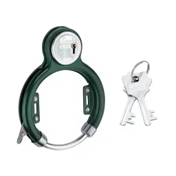 Link Sleek Alloy Steel Green Frame Lock for Bicycle-48