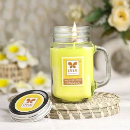 IRIS Yellow Frangipani Mason Jar Scented Candles-28