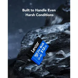 Lexar High-Performance microSDXC Memory Card 512 GB UHS-I with SD Adapter, BLUE image 5