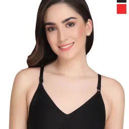 Liigne Pack Of 2 Full Coverage Non Padded Everyday Bra With All Day Comfort-17