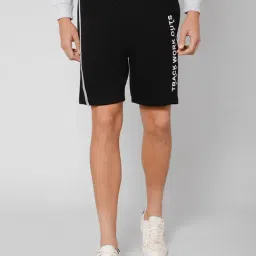 Cantabil Black Regular Fit Printed Shorts-picture-36
