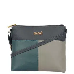 Enoki by Baggit Nogi N Navy Color Block Medium Sling Handbag-image-93
