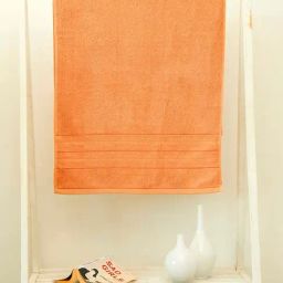 Ariana Select Orange Cotton Quick Dry Bath Towel-image-10