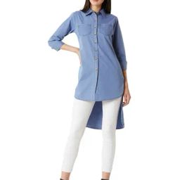 Miss Chase Blue Cotton Shirt-picture-26