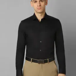 Louis Philippe Black Cotton Regular Fit Shirt-picture-20