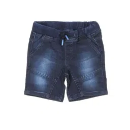 Gas Kids Blue Cotton Regular Fit Shorts-picture-41