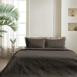 DDECOR Live beautiful Geometric Victorian Dark Mocha 210 TC Cotton Comforters - Set of 3-18