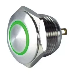 MULTICOMP PRO Standard Anti Vandal Switches VR SW, ILLUM, SPST-NO, GRN, 0.1A, 48VDC, MC010882-48
