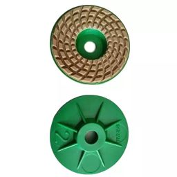 Sarrah 100 mm (4 Inch) 200 Grit Diamond Polishing Pad Assorted (Pack of 10 Pcs)-picture-11