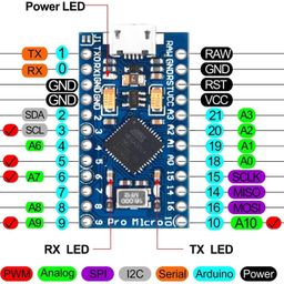 EmbeTronicX Pro Micro ATmega32U4 5V/16MHz Mini MCU Leonardo - ChipTronicX image 5
