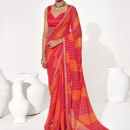 all about you Leheriya Gotta Patti Pure Georgette Saree-33