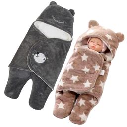 Babyzone Soft Fabric Winter Wear Embroidered Printed Wearable Blankets Pack of 2 - Grey and Brown-image-92