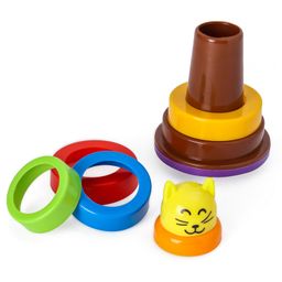 Fair Animal Cat Face Rock And Stack Toy Multicolour - 7 Pieces-image-22