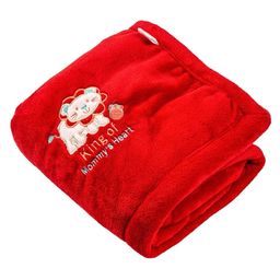 Brandonn Supersoft Double Layered Fluffy Mink Baby Blanket - Red-image-31
