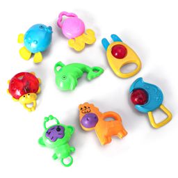 Bliss Kids Animal Shaped Rattles Pack of 8 (Colour & Design May Vary )-image-10