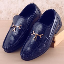 Pine Kids Slip-on Party Wear Shoes - Blue-image-70